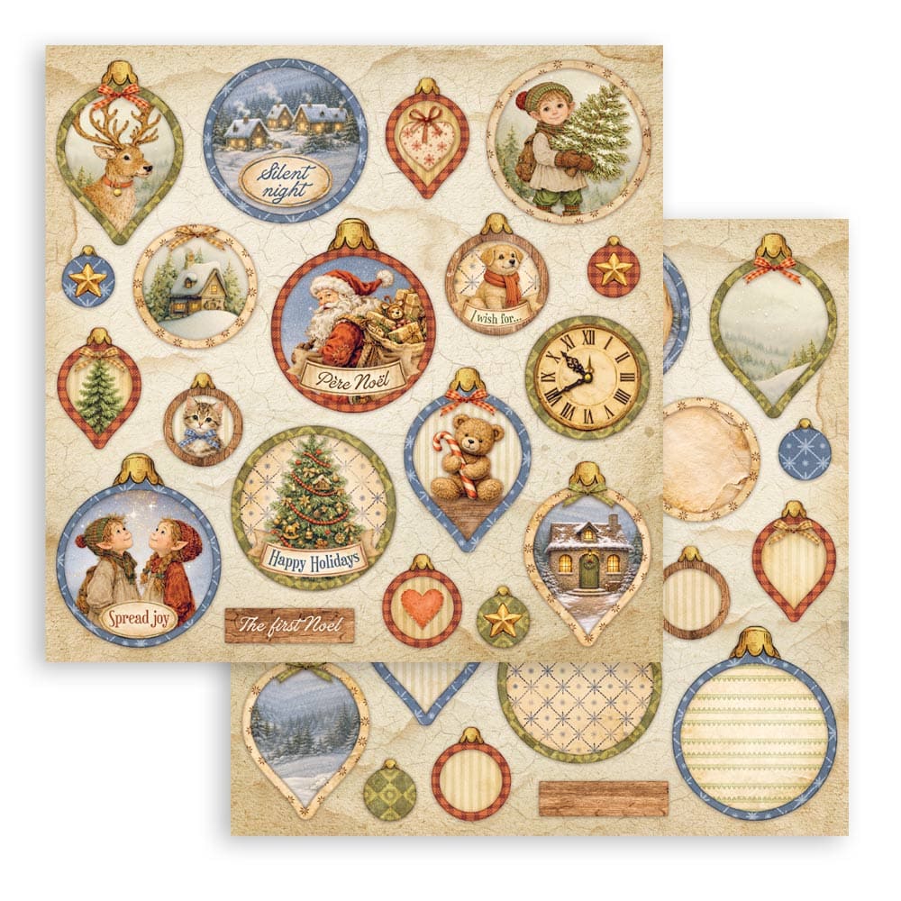 Scrapbooking paper - Double-sided - Silent Night