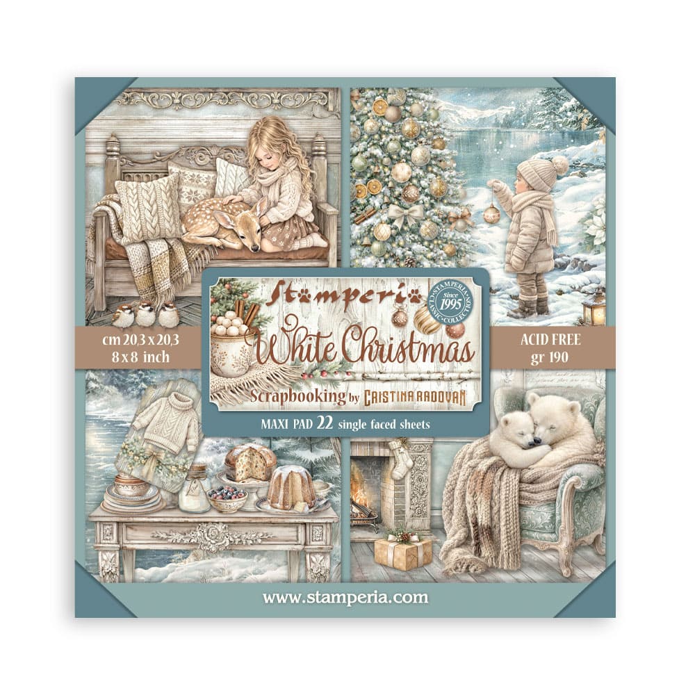 Scrapbooking Paper - Maxi Pad - White Christmas