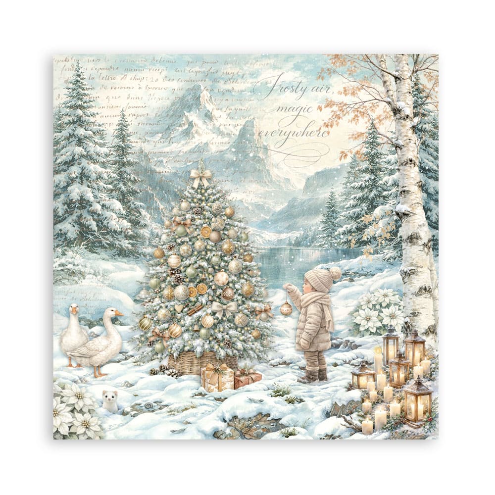 Scrapbooking Paper - Maxi Pad - White Christmas