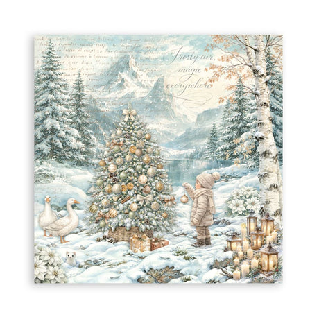Scrapbooking Paper - Maxi Pad - White Christmas
