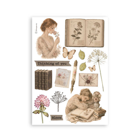 Washi pad - Flowers and Poems