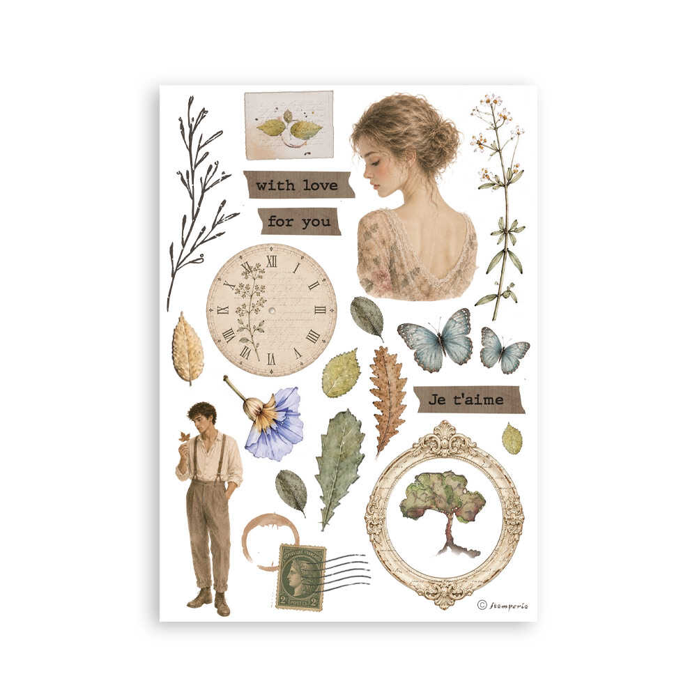 Washi pad - Flowers and Poems