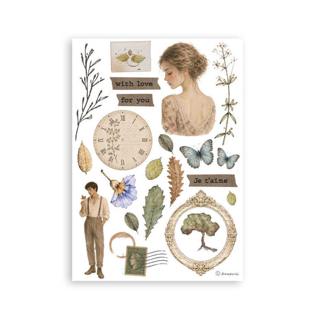 Washi pad - Flowers and Poems