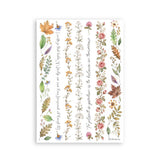 Washi pad - Flowers and Poems
