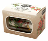 Sticker Pet Tape - Pre-cut - Vintage Christmas - Greens 60 mm