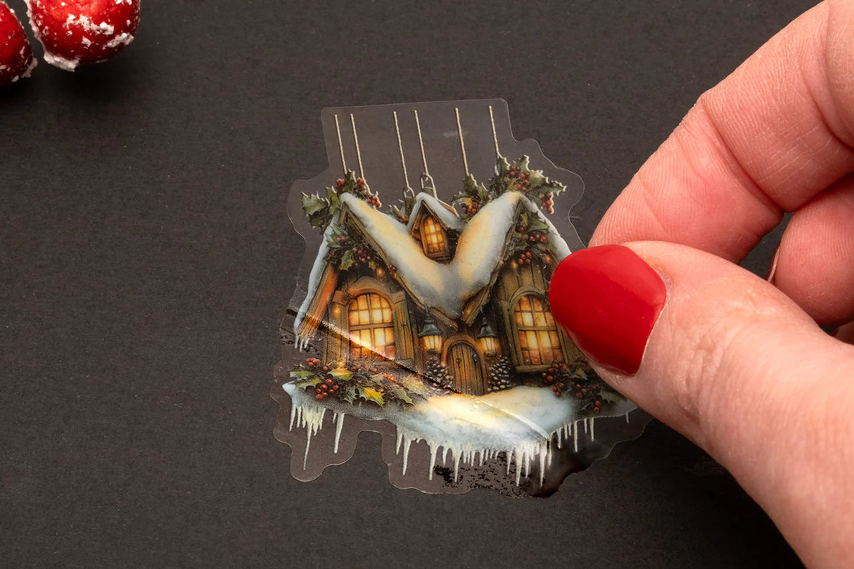 Sticker Pet Tape - Pre-cut - Fairy Christmas 60 mm