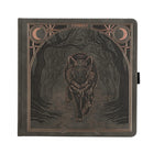 Dotted Notebook - Black dot grid - SQ - Wolf in the Night