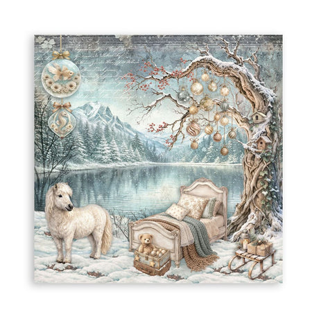 Scrapbooking paper - Double-sided - White Christmas