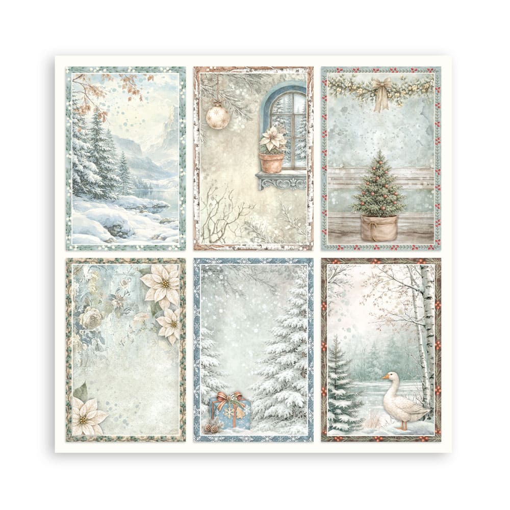 Scrapbooking paper - Double-sided - White Christmas