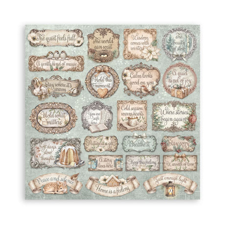 Scrapbooking paper - Double-sided - White Christmas