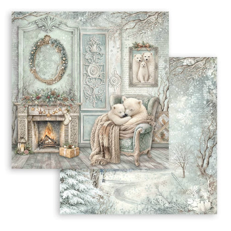 Scrapbooking paper - Double-sided - White Christmas
