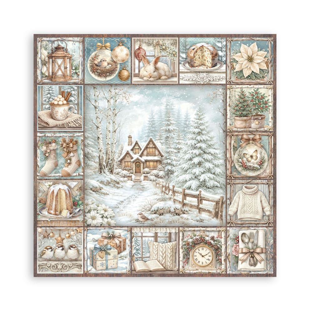 Scrapbooking paper - Double-sided - White Christmas