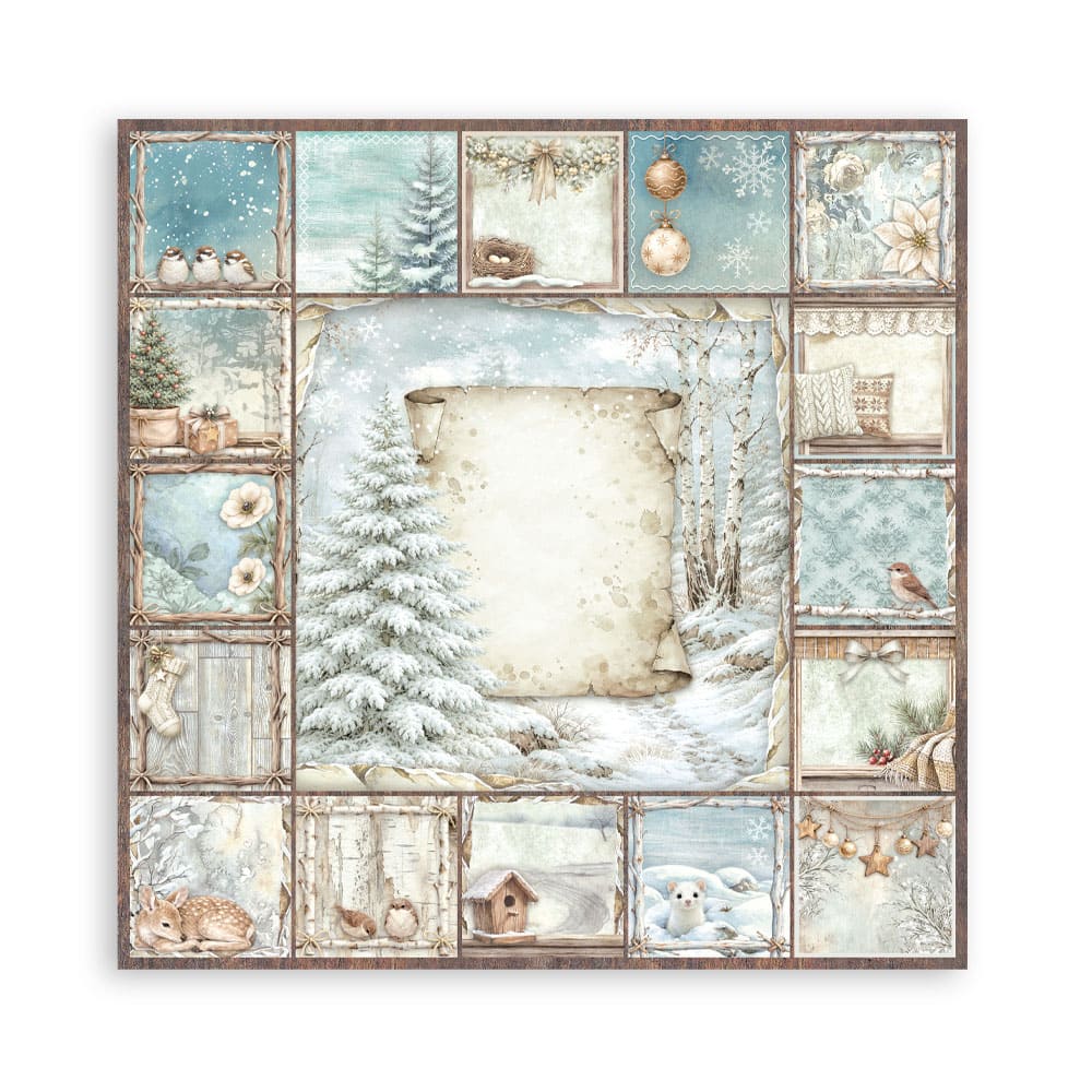 Scrapbooking paper - Double-sided - White Christmas