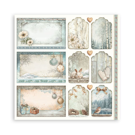 Scrapbooking paper - Double-sided - White Christmas
