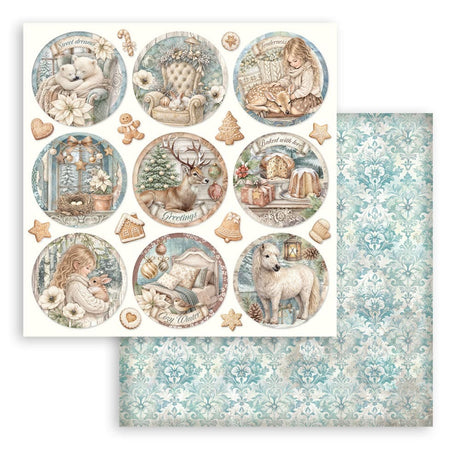 Scrapbooking paper - Double-sided - White Christmas