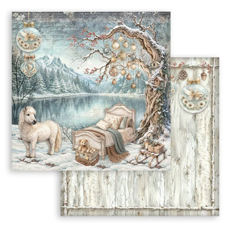 Scrapbooking paper - Double-sided - White Christmas