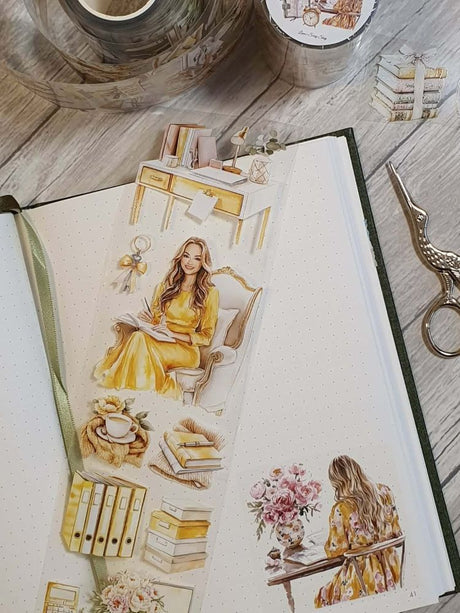 Pet Tape - Lana - 70 mm - Sage and Mustard