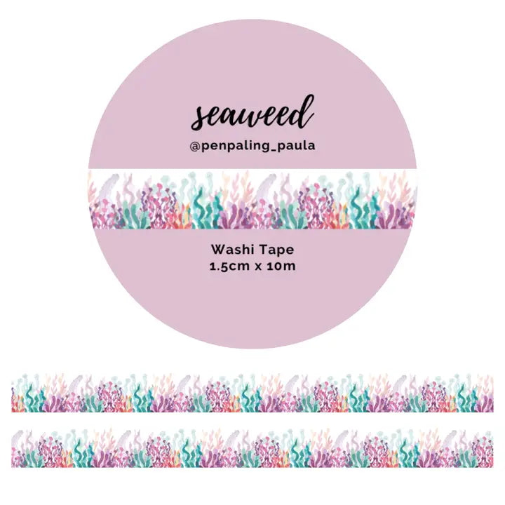 Washi tape 15 mm - Penpaling Paula - Seaweed