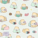 Stickersheet CutieSquad - Shiba Evening Routine