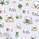 Stickersheet CutieSquad - Sleepy Pandas