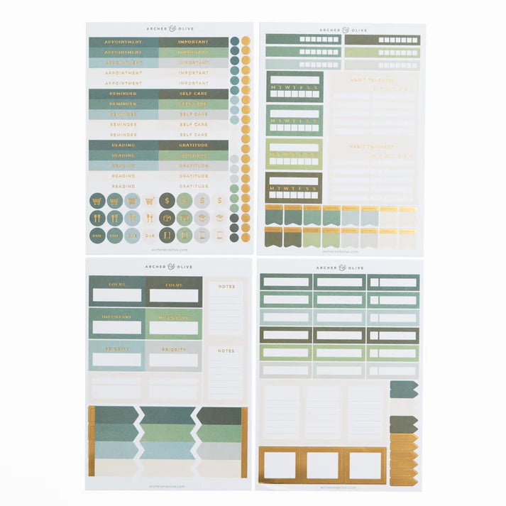 Planning Sticker Set - Soft Nature