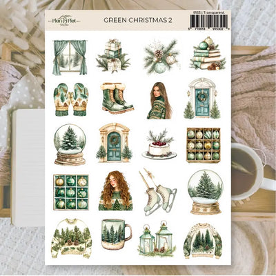 Stickers Plan & Plot Studio Vinyl - Green Christmas 2