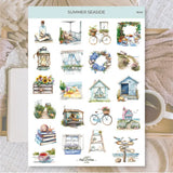 Stickers Plan & Plot Studio Vinyl - Summer seaside