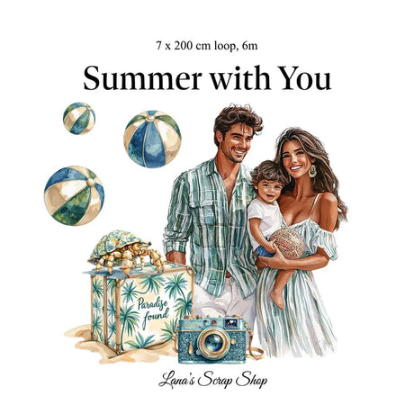 Pet Tape - Lana - 70 mm - Summer with You