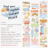 Washi Tape Stickers - Pre-cut - The Confident Mind - 60 mm