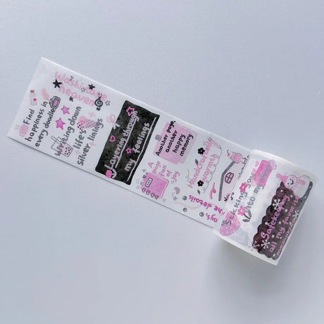Sticker Washi Tape - Pre-cut - The Healing Mind - 60 mm