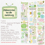 Washi Tape Stickers - Pre-cut - The Peaceful Mind - 60 mm