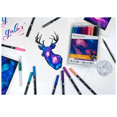 ABT Dual Brush pen 10-pack - Galaxy colors