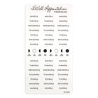 Stickers - Typewriter Days Weekly - Black