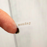 Stickers - Typewriter Days Weekly - Brown