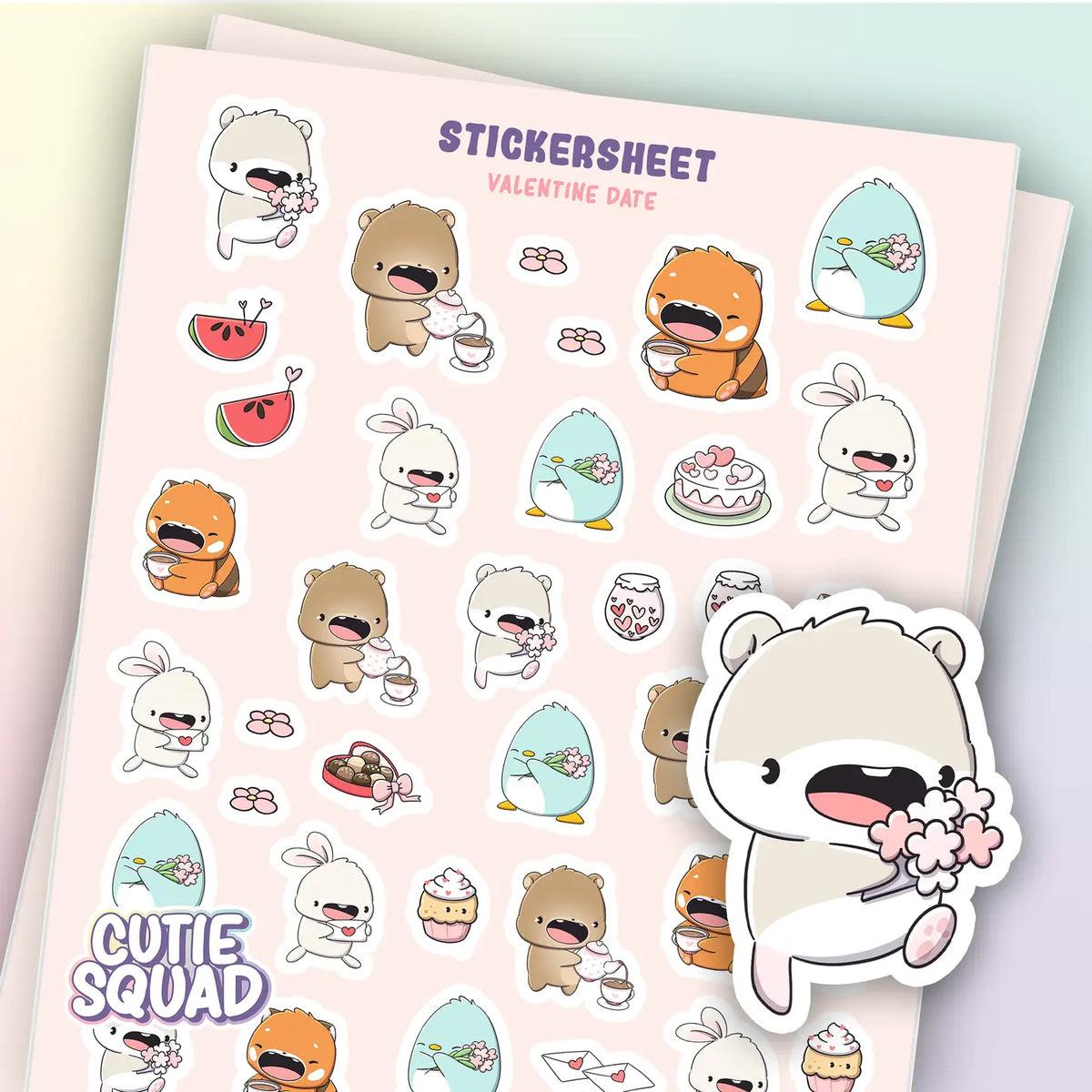 Stickersheet CutieSquad - Valentine Date