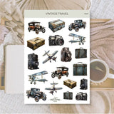 Stickers Plan & Plot Studio Vinyl - Vintage travel