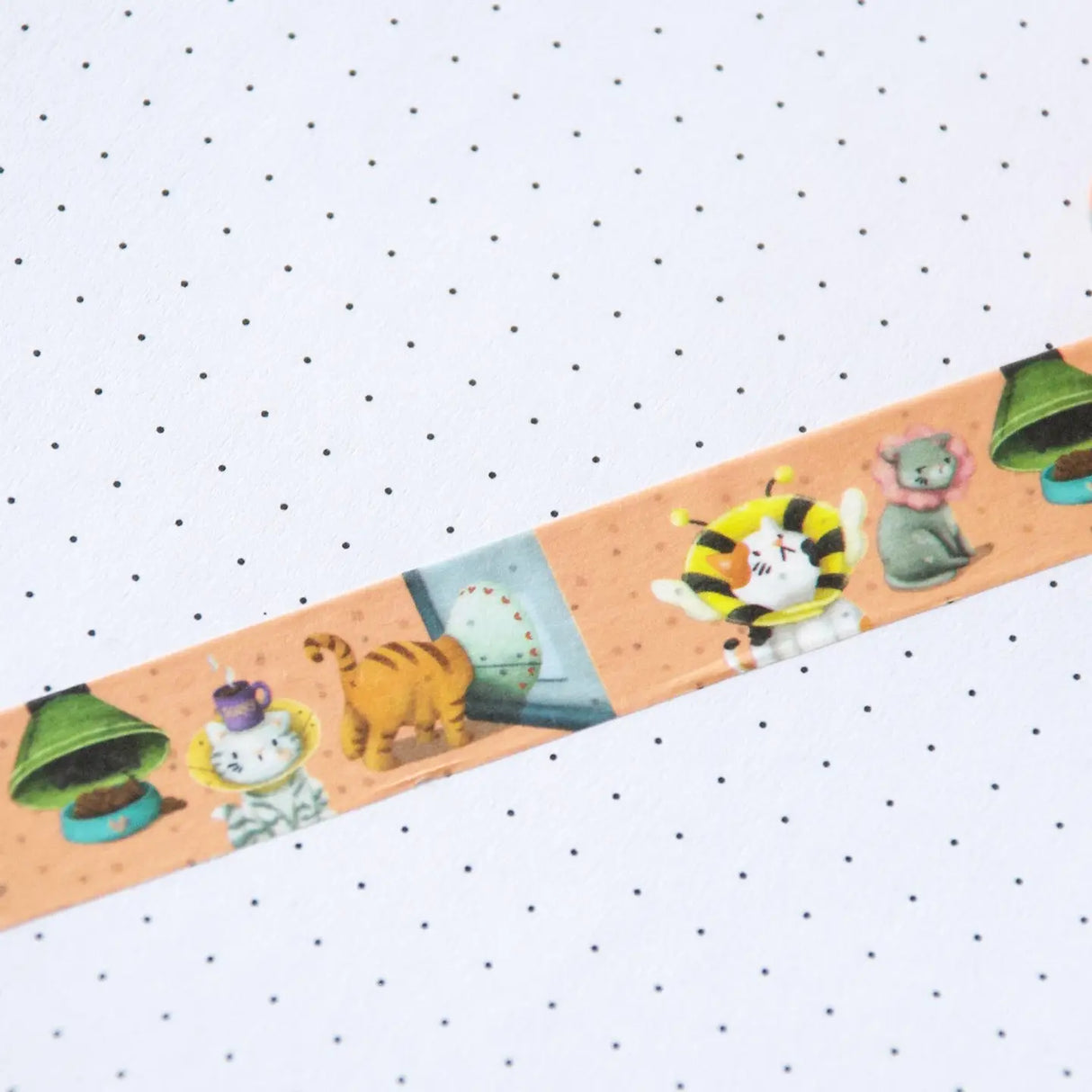 Washi tape Hop & Flop - Cones of Shame Kitties