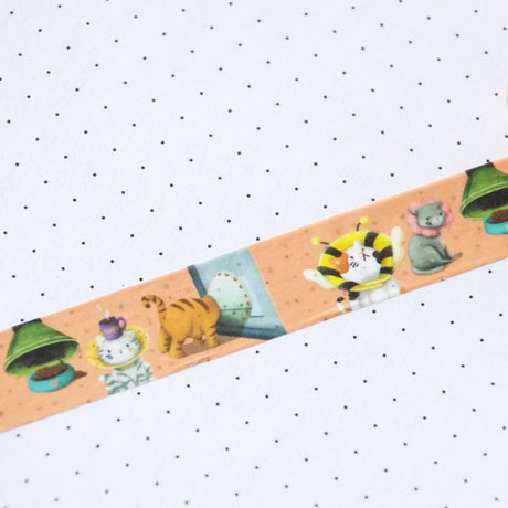 Washi tape Hop & Flop - Cones of Shame Kitties