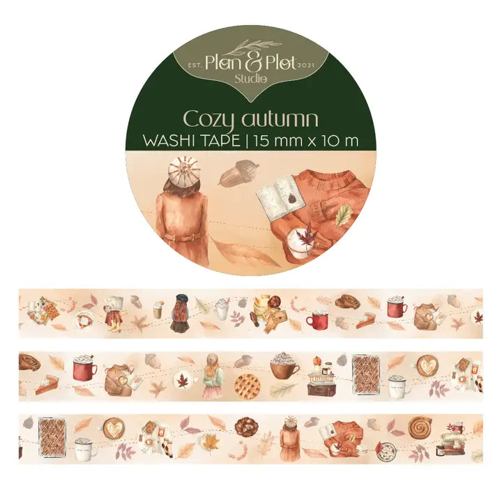Washi tape Plan & Plot - 15 mm - Cozy Autumn