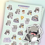 Sticker Sheet CutieSquad - Wacky Raccoons