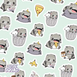 Sticker Sheet CutieSquad - Wacky Raccoons