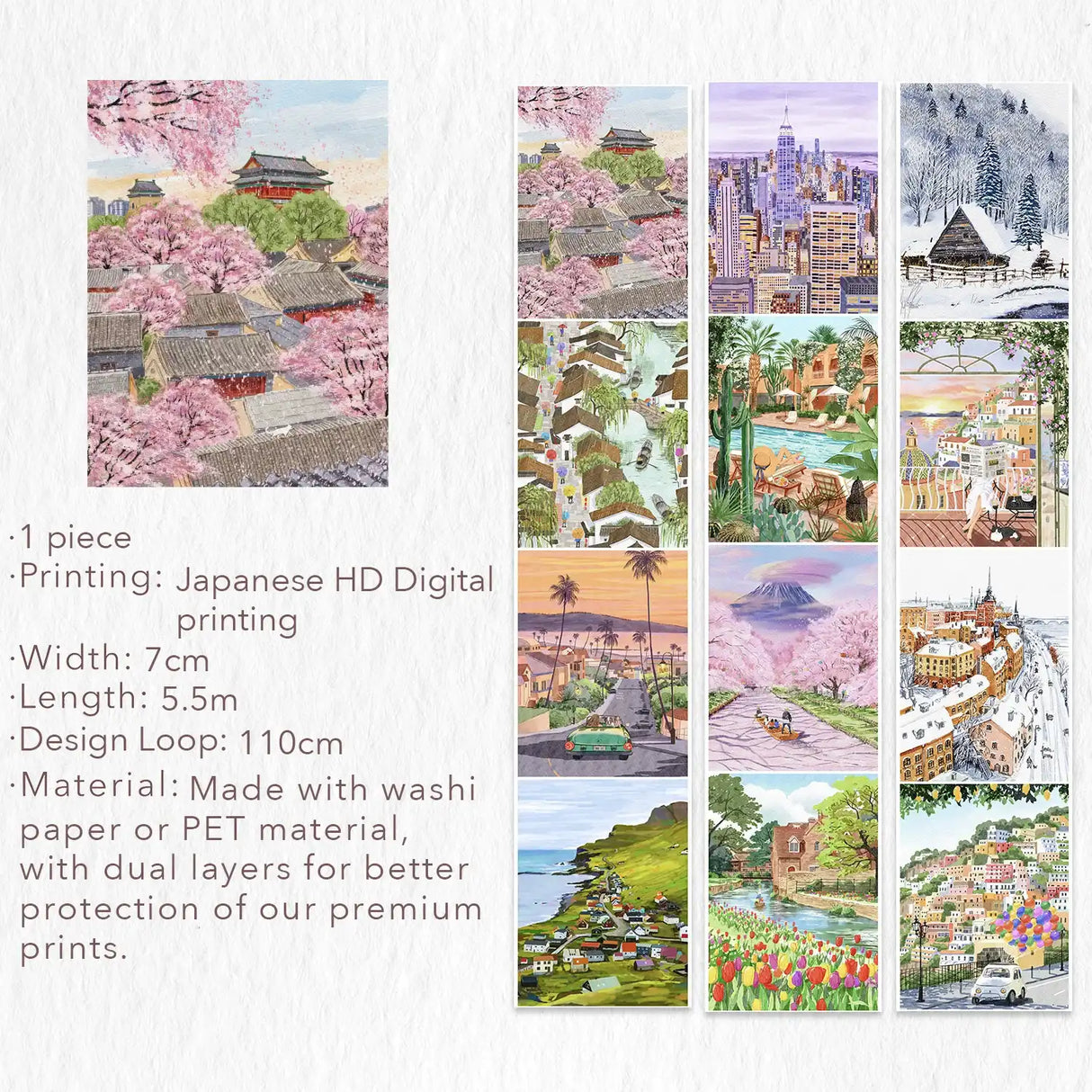 Washi Tape Wanderlust - 70 mm