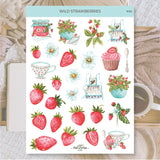 Stickers Plan & Plot Studio Vinyl - Wild strawberries