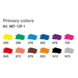 ABT Dual Brush pen 12-pack - Primary colors - Tombow - Tidformera