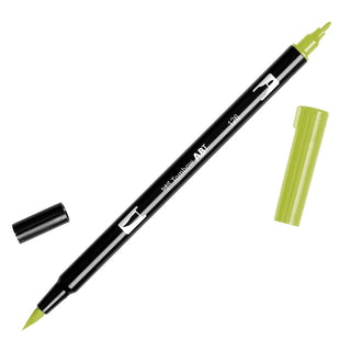 ABT Dual Brush pen - 126 Light olive - Olivgrön penselpenna - Tombow - Tidformera