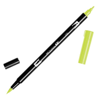 ABT Dual Brush pen - 133 Chartreuse - Gulgrön penselpenna - Tombow - Tidformera