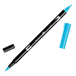 ABT Dual Brush pen - 443 Turquoise - Turkos penselpenna - Tombow - Tidformera