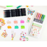 ABT Dual Brush pen 6-pack - Gardening Kawaii - 2 - Tombow - Tidformera