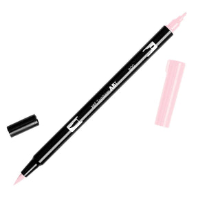 ABT Dual Brush pen - 800 Pale pink - Blek ljusrosa penselpenna - Tombow - Tidformera