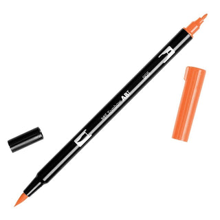 ABT Dual Brush pen - 905 Red - Röd penselpenna - Tombow - Tidformera